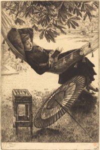 A rede Le hamac, 1880. de James Tissot