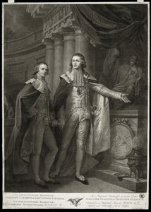 Retrato dos Grão-Duques Alexander Pavlovich e Constantine Pavlovich da Rússia, 1797