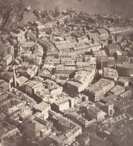 Boston, como a águia e o ganso selvagem vêem, 1860.