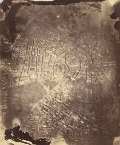 Boston de um Balão de Ar Quente, 1860s.