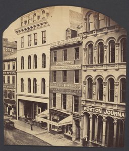 Rua Washington, Boston, ca. 1860.