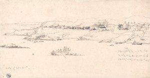 Aldeia Costeira com Barcos de Pesca de James Ward