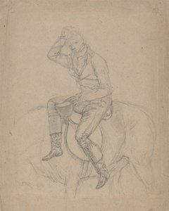 Sir Charles Blunt at the Death of the Boar: a Study for One of a Set of Four Paintings by Ward executed in 1815 de James Ward