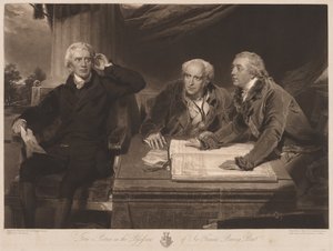 Sir Francis e John Baring e Charles Wall. de James Ward