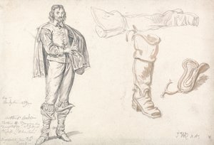 Estudos a partir do Retrato de Arthur Goodwin de Anthony van Dyck de James Ward