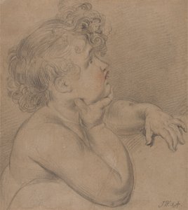 Estudo da Natureza, um dos filhos da Caridade para o quadro grande da Alegoria de Waterloo de James Ward