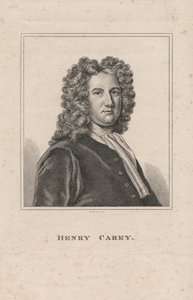 Henry Carey, gravado por R. Grave, c.1800 de James Wasdail