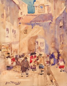 An Old Lane em Aberdeen (aquarela)