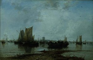 Dordrecht (óleo sobre tela) de James Webb