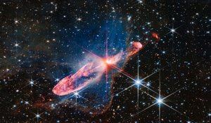 Herbig-Haro 46/47 (Imagem NIRCam) de James Webb Space Telescope (NASA)
