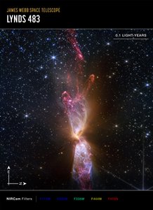 Lynds 483 (Imagem da NIRCam Compass) de James Webb Space Telescope (NASA)