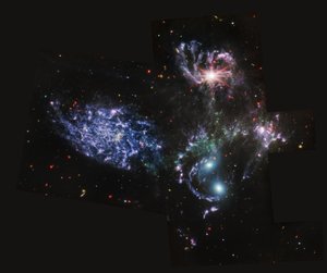 Quinteto de Stephan (MIRI Image) de James Webb Space Telescope (NASA)