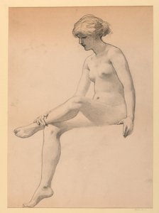 Nu feminino sentado