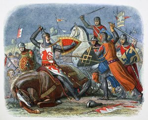 Morte de Simon de Montfort, Batalha de Evesham, Worcestershire, 1265 1864.