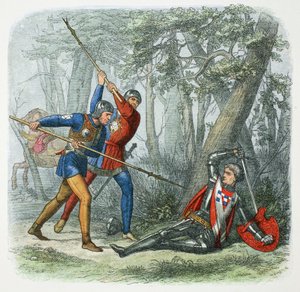 Death of Warwick the Kingmaker, Battle of Barnet, 1471 1864.   de James William Edmund Doyle