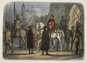 Henrique V marcha contra os Lollards, de A Chronicle of England BC 55 a AD 1485, pub. Londres, 1863