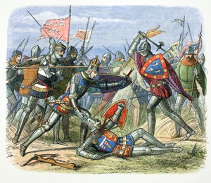 Henrique V da Inglaterra atacado pelo Duque de Alençon na Batalha de Agincourt, 1415 1864