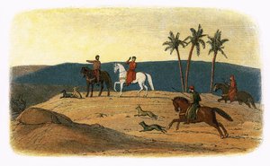 O Rei Ricardo recusa-se a olhar para a Cidade Santa, tendo falhado em conquistá-la. de James William Edmund Doyle