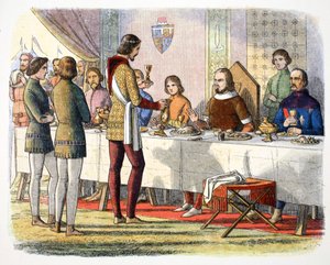 Príncipe Edward serve John de Artois à mesa depois de tê-lo derrotado em Poitiers, 1356 1864