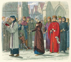 A duquesa de Gloucester faz penitência, 1441 1864 de James William Edmund Doyle
