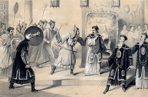 O imperador Weit-Soong e sua corte, feitos prisioneiros pelos tártaros, 1847