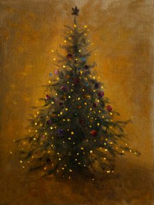Árvore de Natal iluminada de James Zamora