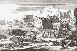 1692 terramotos em Port Royal, Jamaica.