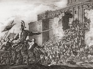 Ataque de Pompeu ao Templo de Jerusalém em 63 a.C. (gravura)