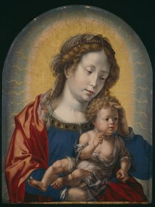 Virgem e Menino, c.1520 (óleo sobre painel) de Jan (c.1472-c.1533) Gossaert