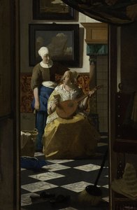 A carta de amor, c.1669-70 de Jan Vermeer van Delft
