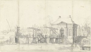 Heiligewegspoort em Amsterdão no Inverno de Jan Abrahamsz. Beerstraten