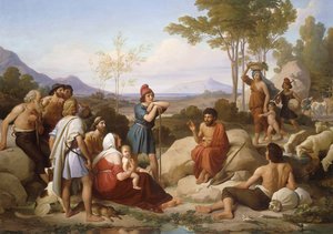 Esopo Contando uma fábula, de Jan Adam Janszoon Kruseman