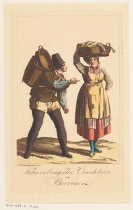 Tipos de pesca de Scheveningen
Schevelingsche Vischboer, e Boerin (título sobre o objecto)