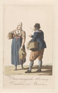 Tipos de pesca de vlaardingen
Vlaardinsche Haring Visscher, e a esposa do agricultor (título sobre o objecto)
