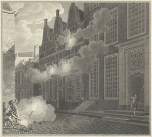 Descasque da casa de Lucas van Steveninck, 1787 de Jan Arends (signed by artist)