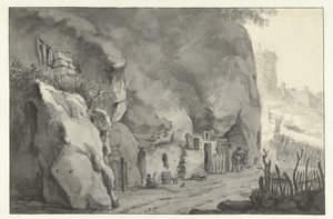 Casas de pedra no Loire de Jan Asselijn (attributed to)