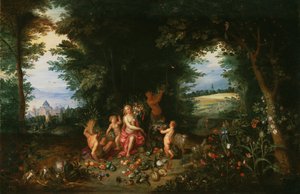 Paisagem com Ceres (Alegoria da Terra) de Jan & Balen Hendrik van (1575-1632) Brueghel