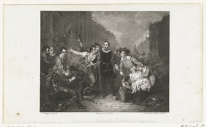 O auto-sacrifício do Presidente da Câmara Pieter van der Werff, 1574 de Jan Baptist Tetar van Elven