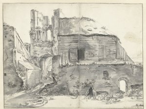 Casa perto de uma ruína de Jan Baptist Weenix