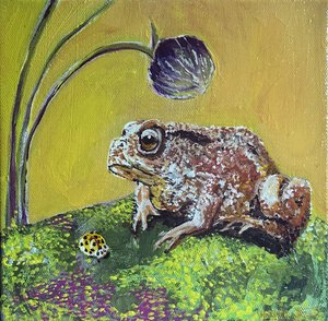 Sapo, 2023 (acrílico sobre tela) de Jan Barzottini