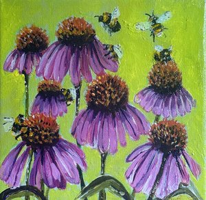 We Bee Busy, 2023 (acrílico sobre tela)