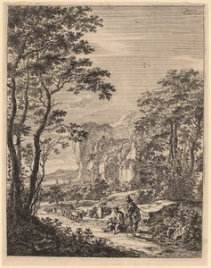 The Ox-Cart: View between Ancona and Sinigaglia de Jan Both