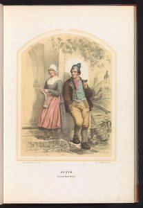 Traje de Huizen na Holanda do Norte, 1857
Huizen. Província da Holanda do Norte / I (título sobre o objecto) de Jan Braet von Uberfeldt