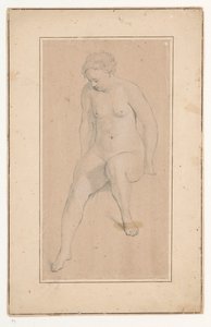 Nu feminino sentado de Jan Brandes (possibly)