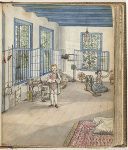 Brandes "filho Johnny e o escravo Flora girando, 1784