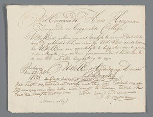 Carta de Jan Brandes ao Rev. Hooyman de Jan Brandes
