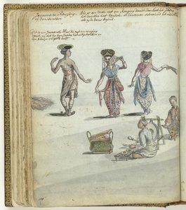 ronging ou dançarinos javaneses de Jan Brandes