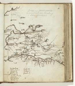 Mapa da região entre Doetinchem e Venlo de Jan Brandes