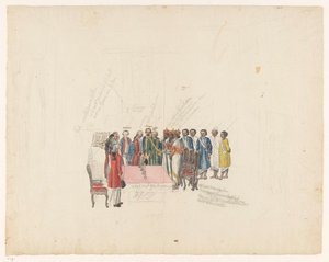 Recepção dos Enviados do Rei de Kandy, 1785 de Jan Brandes