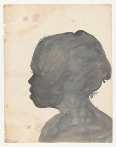 Retrato em silhueta de Bietja de Jan Brandes